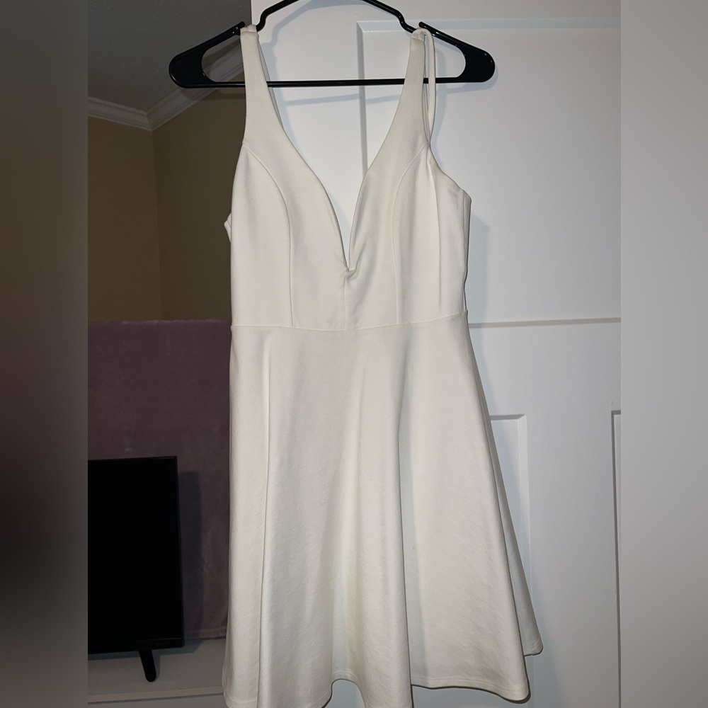 Lulu's White Skater Dress